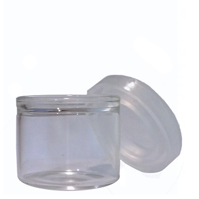 6ML GLASS Containers with CLEAR lid – Lids and Jars